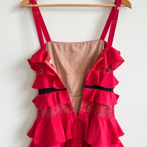 New! FOR LOVE & LEMONS • Chianti Tank Mini Dress in Red Hot - Picture 9 of 14